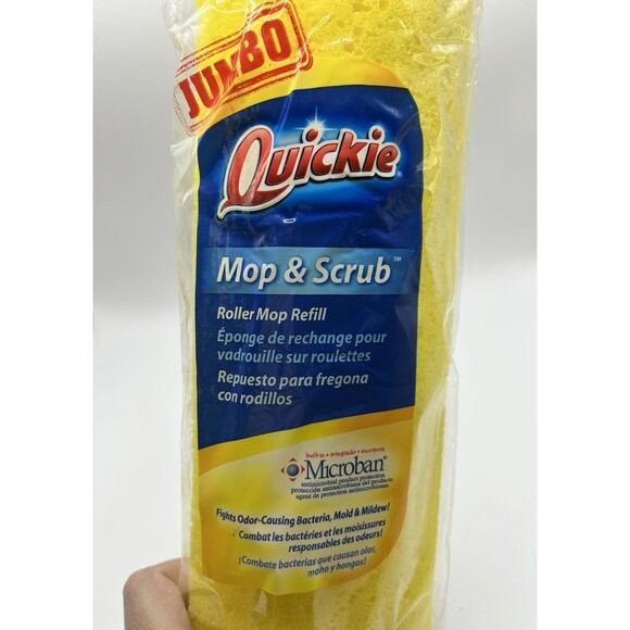 Quickie Jumbo Mop & Scrub Roller Mop Refill, Type P Fits Quickie Mop #055/#055B - Picture 5 of 8